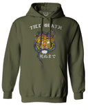 Front Tiger Graphic Japanese Till Death Good Vibes OBEI Society Sweatshirt Hoodie