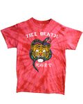tie dye Front Tiger Graphic Japanese Till Death Good Vibes OBEI Society For men T Shirt