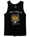Front Tiger Graphic Japanese Till Death Good Vibes OBEI Society men's Tank Top