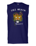 Front Tiger Graphic Japanese Till Death Good Vibes OBEI Society men Muscle Tank Top sleeveless t shirt