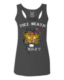 Front Tiger Graphic Japanese Till Death Good Vibes OBEI Society  women's Tank Top sleeveless Racerback