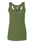 Good Vibe Summer Palm Graphic Till Death Cool Bones surf Obei Society  women's Tank Top sleeveless Racerback
