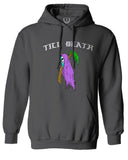 Front Good Vibe Summer Palm Graphic Til Death Cool Bones Surf Society Sweatshirt Hoodie