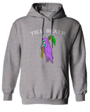 Front Good Vibe Summer Palm Graphic Til Death Cool Bones Surf Society Sweatshirt Hoodie
