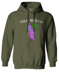Front Good Vibe Summer Palm Graphic Til Death Cool Bones Surf Society Sweatshirt Hoodie