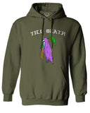 Front Good Vibe Summer Palm Graphic Til Death Cool Bones Surf Society Sweatshirt Hoodie