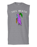 Front Good Vibe Summer Palm Graphic Til Death Cool Bones Surf Society men Muscle Tank Top sleeveless t shirt