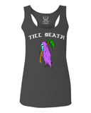 Front Good Vibe Summer Palm Graphic Til Death Cool Bones Surf Society  women's Tank Top sleeveless Racerback