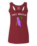 Front Good Vibe Summer Palm Graphic Til Death Cool Bones Surf Society  women's Tank Top sleeveless Racerback
