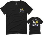 Front and Back Shark Summer Vibe Cool Graphic Surf Till Death Obei Society For men T Shirt