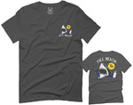 Front and Back Shark Summer Vibe Cool Graphic Surf Till Death Obei Society For men T Shirt