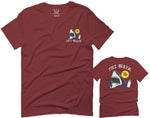 Front and Back Shark Summer Vibe Cool Graphic Surf Till Death Obei Society For men T Shirt