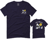 Front and Back Shark Summer Vibe Cool Graphic Surf Till Death Obei Society For men T Shirt