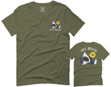 Front and Back Shark Summer Vibe Cool Graphic Surf Till Death Obei Society For men T Shirt