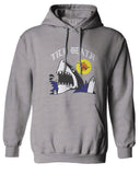 Front Shark Summer Vibe Cool Graphic Surf Till Death Society Sweatshirt Hoodie