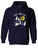 Front Shark Summer Vibe Cool Graphic Surf Till Death Society Sweatshirt Hoodie