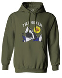 Front Shark Summer Vibe Cool Graphic Surf Till Death Society Sweatshirt Hoodie