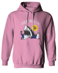 Front Shark Summer Vibe Cool Graphic Surf Till Death Society Sweatshirt Hoodie