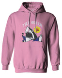Front Shark Summer Vibe Cool Graphic Surf Till Death Society Sweatshirt Hoodie