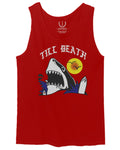 Front Shark Summer Vibe Cool Graphic Surf Till Death Society men's Tank Top