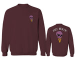 Candy Ice Cream Skull Summer Cool Graphic Till Death Obei Society men's Crewneck Sweatshirt