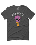 Good Vibe chill Till Death ice Cream Skull Bones Graphic obei Society For men T Shirt