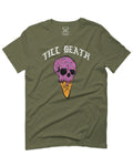 Good Vibe chill Till Death ice Cream Skull Bones Graphic obei Society For men T Shirt