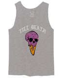 Good Vibe chill Till Death ice Cream Skull Bones Graphic obei Society men's Tank Top