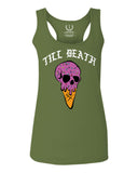 Good Vibe chill Till Death ice Cream Skull Bones Graphic obei Society  women's Tank Top sleeveless Racerback