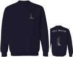 Summer Cool Graphic Palm Puma Tattoo Good Vibe Till Death Obei Society men's Crewneck Sweatshirt