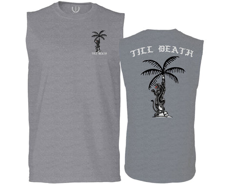 Summer Cool Graphic Palm Puma Tattoo Good Vibe Till Death Obei Society men Muscle Tank Top sleeveless t shirt