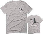Front and Back Skateboarding OR DIE Skull Skate Gun Till Death Obei Society For men T Shirt