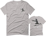 Front and Back Skateboarding OR DIE Skull Skate Gun Till Death Obei Society For men T Shirt