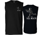 Front and Back Skateboarding OR DIE Skull Skate Gun Till Death Obei Society men Muscle Tank Top sleeveless t shirt