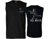 Front and Back Skateboarding OR DIE Skull Skate Gun Till Death Obei Society men Muscle Tank Top sleeveless t shirt