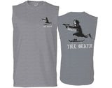 Front and Back Skateboarding OR DIE Skull Skate Gun Till Death Obei Society men Muscle Tank Top sleeveless t shirt