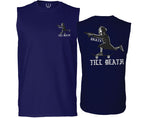 Front and Back Skateboarding OR DIE Skull Skate Gun Till Death Obei Society men Muscle Tank Top sleeveless t shirt