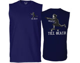 Front and Back Skateboarding OR DIE Skull Skate Gun Till Death Obei Society men Muscle Tank Top sleeveless t shirt