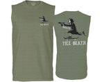 Front and Back Skateboarding OR DIE Skull Skate Gun Till Death Obei Society men Muscle Tank Top sleeveless t shirt