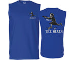 Front and Back Skateboarding OR DIE Skull Skate Gun Till Death Obei Society men Muscle Tank Top sleeveless t shirt