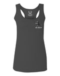 Front and Back Skateboarding OR DIE Skull Skate Gun Till Death Obei Society  women's Tank Top sleeveless Racerback