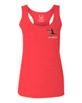 Front and Back Skateboarding OR DIE Skull Skate Gun Till Death Obei Society  women's Tank Top sleeveless Racerback