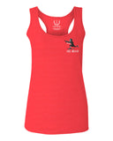 Front and Back Skateboarding OR DIE Skull Skate Gun Till Death Obei Society  women's Tank Top sleeveless Racerback