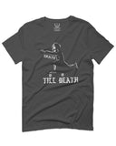 VICES AND VIRTUES Skateboarding OR DIE Skull Skate Gun Till Death For men T Shirt