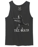 VICES AND VIRTUES Skateboarding OR DIE Skull Skate Gun Till Death men's Tank Top