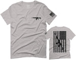 VICES AND VIRTUES Second Amendment Support American Flag Gun ar 15 Rights For men T Shirt