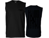 VICES AND VIRTUES Second Amendment Support American Flag Gun ar 15 Rights men Muscle Tank Top sleeveless t shirt