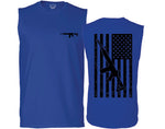 VICES AND VIRTUES Second Amendment Support American Flag Gun ar 15 Rights men Muscle Tank Top sleeveless t shirt