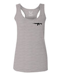 VICES AND VIRTUES Second Amendment Support American Flag Gun ar 15 Rights  women's Tank Top sleeveless Racerback