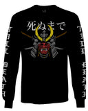 Till Death Vintage Japan Japanesse Warrior Vibes Graphic Aesthetics mens Long sleeve t shirt
